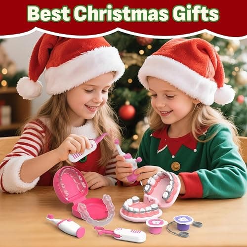 Lehoo Castle Doctor Kit for Toddlers 3-5 Girls, Kids Dentist Play Set, Toys for 3 4+ Year Old Girls, Pretend Play for Toddlers, Kids Doctor Playset, Medical Kits for Boys 3 4 5 thumbnail 9