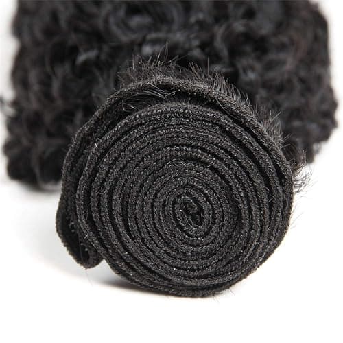 BLY 7A Mongolian Kinky Curly Human Hair 3 Bundles Pack 22/24/26 Inch Unprocessed Hair Weave Weft for Black Women Natural Color thumbnail 6