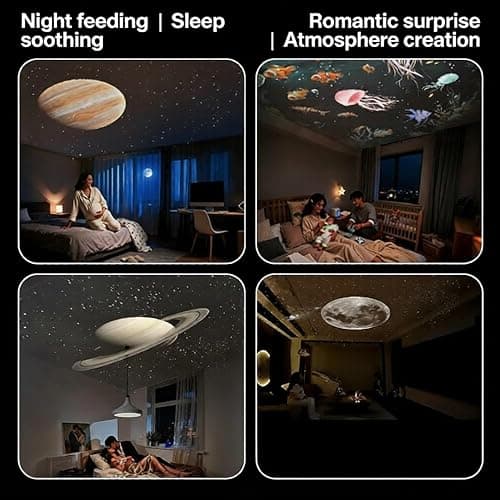 Galaxy Star Night Light Projector, 2-in-1 LED Night Light (Multicolor) thumbnail 4