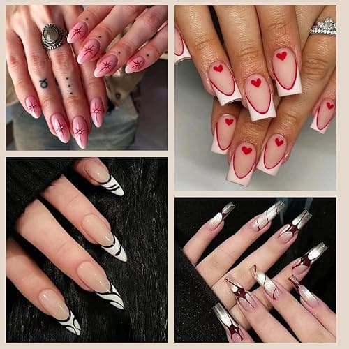 Laza Nail Art Brushes, 5pcs Nail Art Liner Brushes for UV Gel Polish, Painting Art Design Brush for Long Lines, Thin Details, Fine Drawing Sizes 6/9/12/15/18mm for Manicure DIY Nail Design thumbnail 7