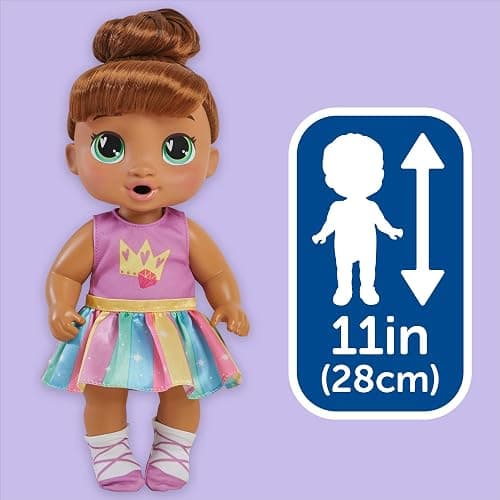 Baby Alive Super BFF Sophia Sparkle Brown Hair Dress Up Baby Doll Playset, 11 Inches, Toys for 3 Year Old Girls & Boys & Up (Amazon Exclusive) thumbnail 11