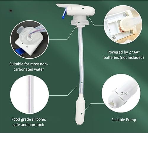 Automatic Drink Dispenser - Milk Dispenser for Fridge Gallon fits Milk Gallon Glass Milk Bottle - Hands-Free Gallon Dispenser for Juice, Beverage- 3 Pack, White thumbnail 6