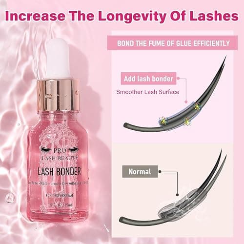Lash Bonder Lash Primer for Eyelash Extensions Kit Longer Retention Glue Accelerator Lash Sealant Eyelash Bonder Primer 2 IN 1 Pre-Treatment for Professional Lash Extension (15ml+15ml) thumbnail 3