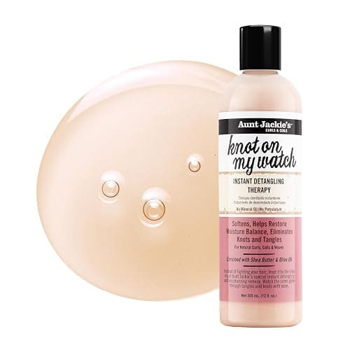 Aunt Jackie's Curls and Coils Knot On My Watch Instant Hair Detangling Therapy for Natural Curls, Coils and Waves, Enriched with Shea Butter, 12 oz thumbnail 4
