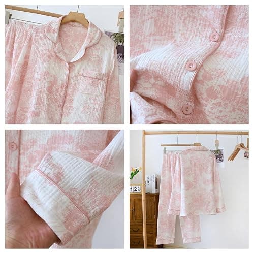 Vhitler Linen Set Coquette Womens Pajamas Set Summer Lounge Sets for Women Old Money Aesthetic thumbnail 4