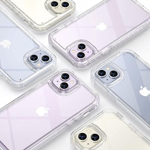 Diaclara Designed for iPhone 14 Case, Full Body Rugged Case with Built-in Touch Sensitive Anti-Scratch Screen Protector, with Camera Lens Protector for iPhone 14 6.1" (Clear) thumbnail 6