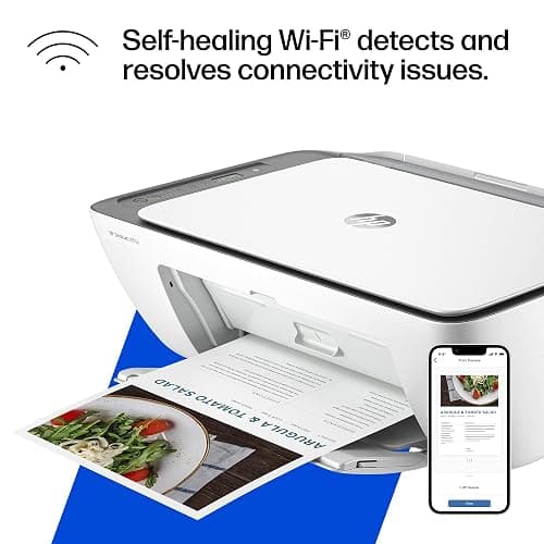 HP DeskJet 2855e Wireless All-in-One Color Inkjet Printer, Scanner, Copier, Best-for-home, 3 month Instant Ink trial included. This printer is only 2.4 ghz capable. (588S5A) thumbnail 13
