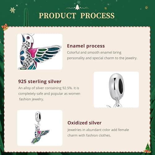 VOROCO Butterfly Dragonfly Cat Charm for Bracelet Cute Animal Collection Bead & Charm for Women Girls 925 Sterling Silver Pendant & Dangle Charm Jewelry for Bracelet and Necklace thumbnail 5