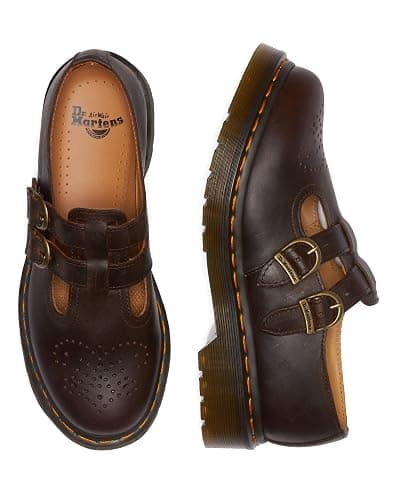 Dr. Martens Women's 8065 Mary Jane Loafers, Dark Brown Crazy Horse, 5 Medium US thumbnail 2