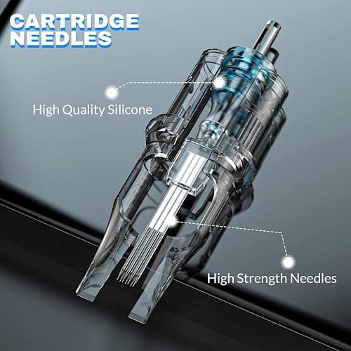 Tattoo Gun Kit, Wormhole Tattoo Kit Wireless Tattoo Machine Kit with Tattoo Gun 1,200 mAh Capacity Tattoo Power Supply Tattoo Pen Kit for Tattoo Beginners and Tattoo Artists TK531 thumbnail 6