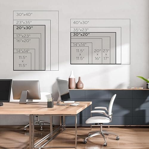 U Brands Magnetic Dry Erase Calendar White Board, 30" x 20", White Wood Style Frame, Includes Magnets thumbnail 8