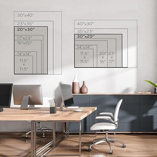 U Brands Magnetic Dry Erase Calendar White Board, 30" x 20", White Wood Style Frame, Includes Magnets thumbnail 9