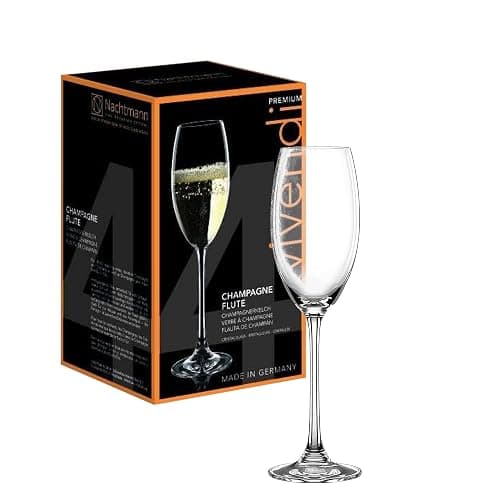 Nachtmann Vivendi 9 Oz Champagne Flutes (Set of 4) - Elegant Modern Stemmed Crystal Clear Glasses, Dishwasher Safe - Ideal for Weddings, Anniversaries - Sparkling Wine & Celebration Glassware thumbnail 2