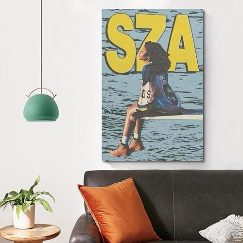 KJDSMOM SZA album Posters Wall Art For Living Room And Bed Room Pop Music Canvas Prints Aesthetic08x12inch(20x30cm) Unframe-style thumbnail 4