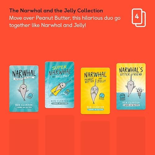 YOTO - The Narwhal & Jelly Collection by Ben Clanton – 8 Kids Audio Cards for Use with Player & Mini All-in-1 Audio Device, Screen-Free Listening with Fun Playtime Bedtime & Travel Stories, Ages 5+ thumbnail 2