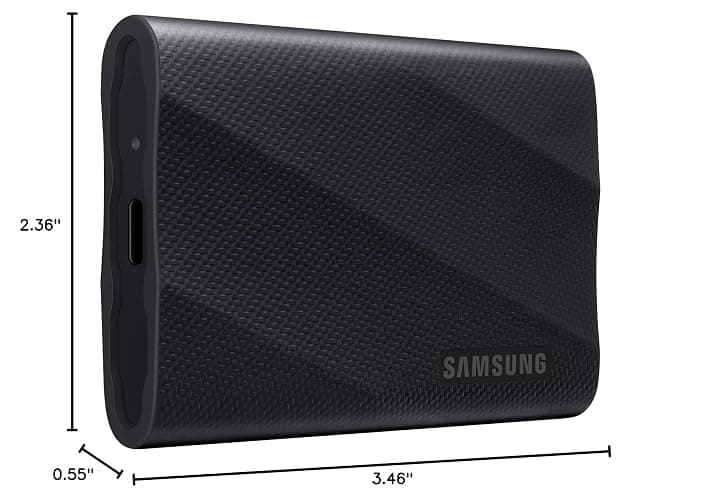 SAMSUNG T9 Portable SSD 4TB, USB 3.2 Gen 2x2 External Solid State Drive, Seq. Read Speeds Up to 2,000MB/s for Gaming, Students and Professionals,MU-PG4T0B/AM, Black (pack of 1) thumbnail 11