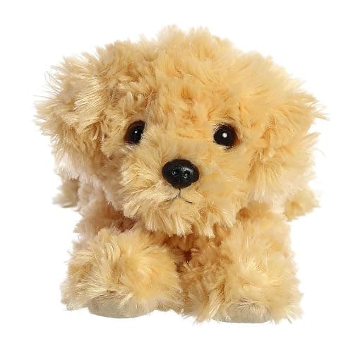 Aurora® Adorable Mini Flopsie™ Ginny Goldendoodle™ Stuffed Animal - Playful Ease - Timeless Companions - Gold 8 Inches thumbnail 4