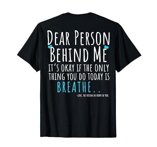 Mental Health & Suicide Prevention Awareness Person Behind T-Shirt - Image 1