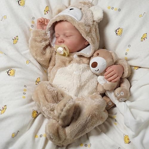 BABESIDE 17 Inch Lifelike Reborn Baby Dolls, Full Body Vinyl Boy | Soft Body Realistic-Newborn Baby Doll with Silicone-Like Feel, Real Life Baby Dolls with Accessories, Gift for Kids Ages 3+ thumbnail 6