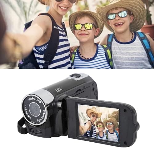 VBESTLIFE Digital Camcorder, 16X Digital Zoom 2.7 Inch Colourful Display Screen, 4K 48MP DV Camera High Definition Camera Image Video Camcorder (Black) thumbnail 5