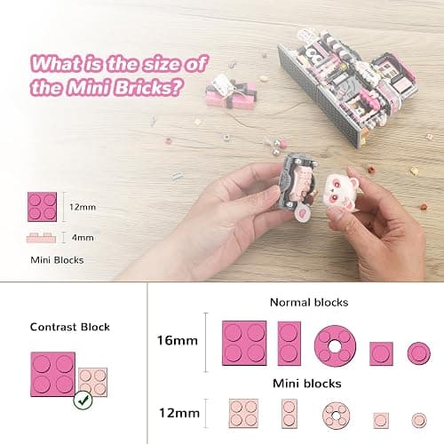Street View Gift Shop Mini Building Blocks, MOC Creative Building Toys Cute Panda Animals Building Set for Girls 6-12, Simulation Architecture Construction Toy, Gift Idea for Kids Adults (938 PCS) thumbnail 5