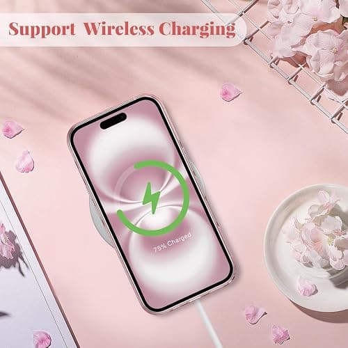 ZTOFERA for iPhone 17 Case,Cute Pink Ribbon Bow Tie Aesthetic Phone Case,Trendy Slim Hard IMD Shockproof Protective Bumper Phone Cover for Women Girls,Bow thumbnail 5
