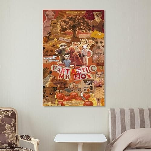 Fantastic Mr Fox Movie Poster 2 Canvas Wall Art For Room Aesthetic And Decor Poster For Bedroom Kitchen Living Room Bathroom Office Decor 08x12inch(20x30cm) Unframe-style thumbnail 6