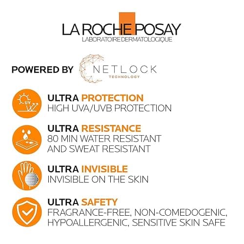 La Roche-Posay Anthelios Face Sunscreen & BUNDLE, Broad Spectrum UVA-UVB Sun Protection for all Skin Types, Lightweight, Non-Greasy Texture, Non-Comedogenic, Water Resistant, Fragrance Free thumbnail 5