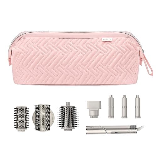 Leudes Hair Tools Travel Bag for Shark Flexstyle Carrying Case Portable Shark Hair Air Wrap Dryer Case Waterproof Dustproof Flat Curling Iron Travel Organizer (Pink) thumbnail 6