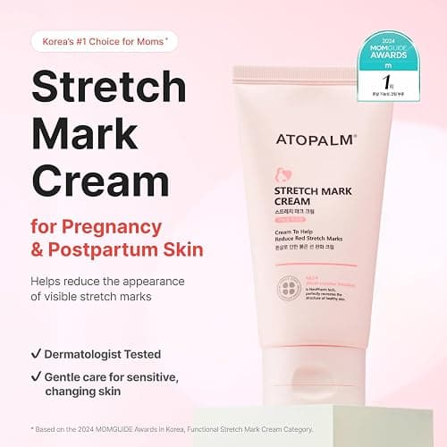 ATOPALM Maternity Care Stretch Mark Cream, 150ml 5 Fl Oz, Canola Oil Postpartum Skin Care| Pregnancy Red Lines Relief | Skin Swelling Elasticity Improvement| Gentle Body Moisturizing | Kbeauty thumbnail 2