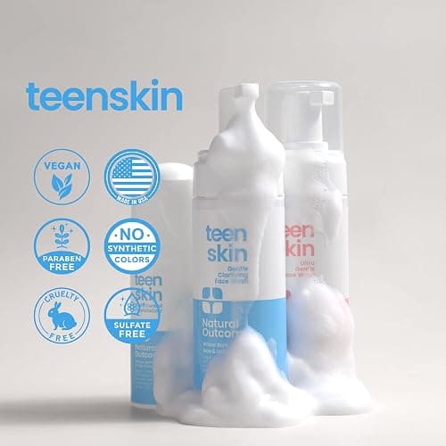 Teen Skin Care Kit 3-Step | Acne Face Wash Skin Care Regimen | Teen Skin Face Wash, Toner, & Moisturizer | Perfect for Teens Preteens & Kids Looking to Prevent Acne | 3 Pc Kit by Natural Outcome thumbnail 5