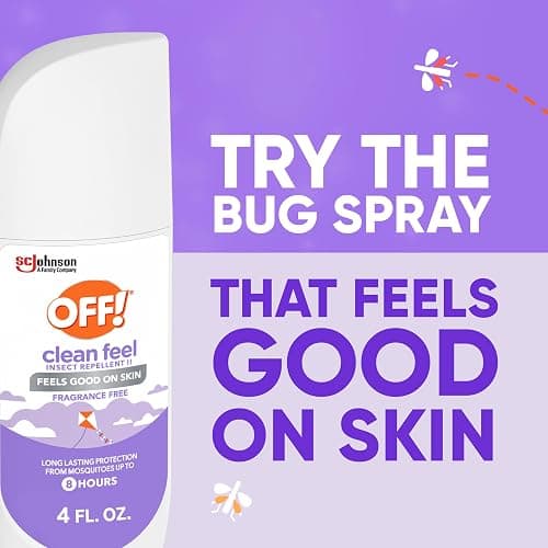 OFF! Clean Feel Insect Repellent Spritz with 20% Picaridin, Bug Spray with Long Lasting Protection from Mosquitoes, Feels Good on Skin, 4 oz thumbnail 5