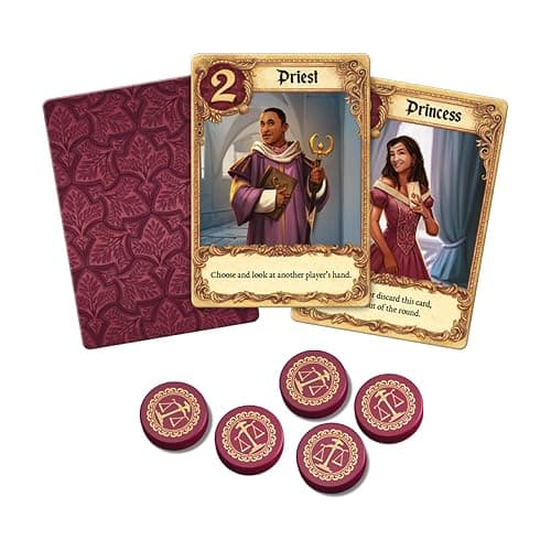 Asmodee Love Letter Card Game (2025 Refresh) - Deduction & Player Elimination Strategy Game for Kids & Adults, Ages 10+, 2-6 Players, 20 Minute Playtime thumbnail 4