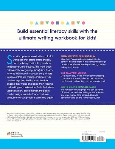 My First Learn-to-Write Workbook: Pen Control, Line Tracing, Letters, and More! (My First Preschool Skills Workbooks) thumbnail 2