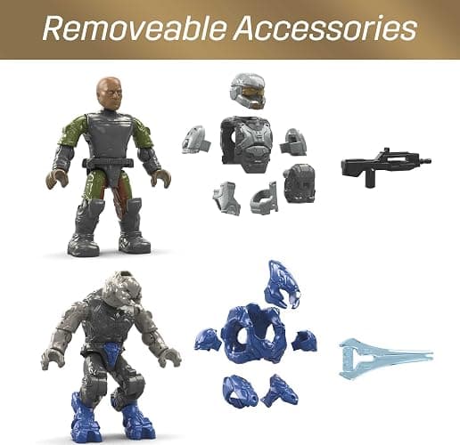 MEGA Halo Toy Building Sets, Ghost of Requiem with 135 Pieces, 4 Micro Action Figures and Accessories, for Collectors thumbnail 6