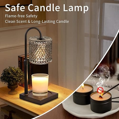 YAYIT Candle Warmer Lamp with Timer Dimmer Adjustable Height, Lamp Candle Warmer for Jar Candles, Home Decor, for Women Birthday thumbnail 6