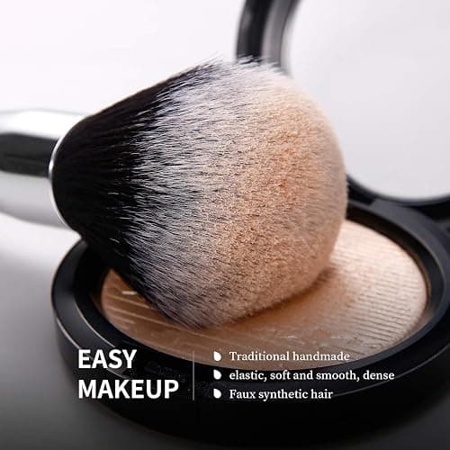 DUcare Makeup Brushes Professional 32Pcs Make up Brushes Set Premium Christmas Gift Synthetic Kabuki Foundation Blending Brush Face Powder Blush Concealers Eye Shadows - 32Pcs thumbnail 8
