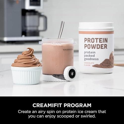 Ninja CREAMi Scoop and Swirl Soft Serve and Ice Cream Maker with 2x Tubs, 13 Functions, Makes Ice Cream, Soft Serve, Gelato, Sorbet, Milkshakes and More, Mix-In Option, Platinum Silver, NC701UK thumbnail 9