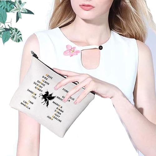 PXTIDY Team Foster Kee-fe Makeup Bag Keeper of The Lost Cities Characters Cosmetic Bag KOTLC Novel Inspired Bookish Gift thumbnail 2