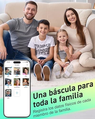 INSMART Báscula Grasa Corporal y Muscular con App, 24 Métricas | Báscula Inteligente de Baño Fitness, Composición Corporal, Bioimpedancia, Masa Muscular, Múltiples Usuarios, Android e iOS thumbnail 4