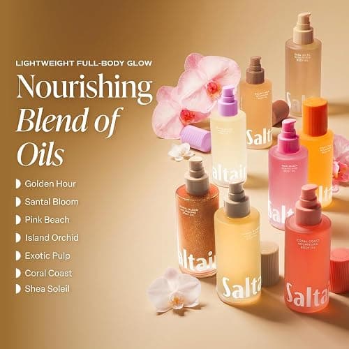 Saltair Body Oil – Silky After Shower and Bath Dry Oil for Women and Men – Non-Greasy, Well-Absorbing Moisturizer for Hydrating Dry Skin – Golden Hour Scent, 4oz thumbnail 4