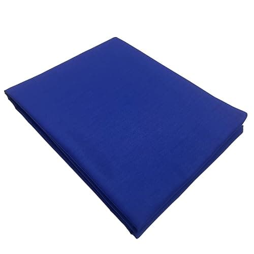 LUMANSUO 100% Cotton Fabric by The Yard,Quilting Fabric for Sewing,Crafts,Embroidery,Quilt Backing, Width 64 inches by Length 2 Yards Seablue Muslin Fabric - Image 1