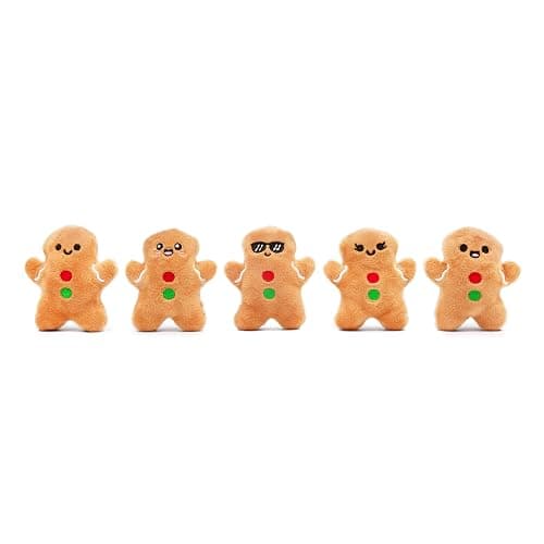 WHAT DO YOU MEME? Emotional Support Gingerbreads by Relatable, Cuddly Plush Toys and Stuffed Animals, Includes 5 Plushies with Basket, Cute Christmas Decor or Funny White Elephant Gift Idea thumbnail 4