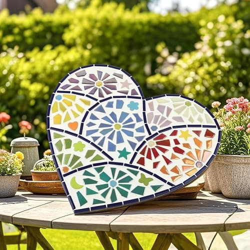 Youway Style Iridescent Glass Mosaic Tiles for Crafts Bulk,200g Broken Mosaic Glass Pieces for DIY Home Garden Art Projects, Handmade Crafts & Decor thumbnail 2