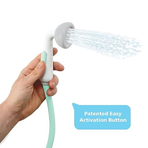 Yookidoo Baby Bath Shower Head - Elephant Water Pump with Trunk Spout Rinser - Control Water Flow from 2 Elephant Trunk Knobs for Maximum Fun in Tub or Sink for Newborn Babies thumbnail 7