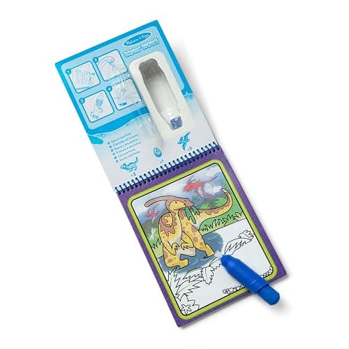 Melissa & Doug On The Go Water Wow! Mess Free Coloring Book, Reusable Water-Reveal Activity Pad, Dinosaurs, Travel Toys, Party Favors, for Toddlers & Kids Ages 3+ thumbnail 6