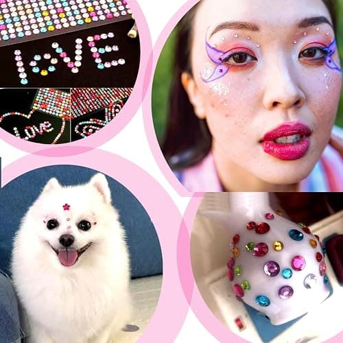 3228pcs Gems Stickers, Self Adhesive Rhinestone Jewel Stickers, Acrylic Gems DIY Craft Decorative Diamond Stickers, Assorted Shapes Jewels Rhinestones Sticker, Gem Sticker Crafts for Kids thumbnail 5