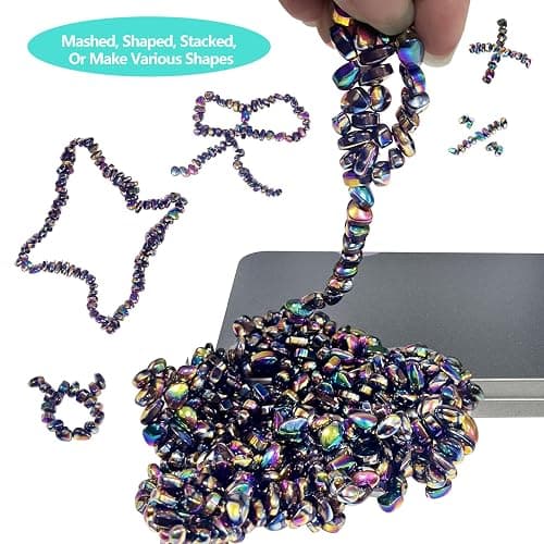 510pcs Ferrite Putty Fidget Toys, Magnetic Stones Fidget Toys Adults, Desk Fidgets Toys for Stress and Anxiety Relief and Kill Time, Novelty Adults Gifts Colorful thumbnail 5