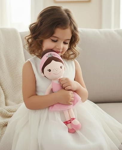 GAGAKU Soft Baby Doll Toys (16'') for Girls, My First Baby Rag Dolls for 1 Year Old Girl Birthday Gift Plush Doll Toys Machine Washable Baby Doll for Toddler Kids Infants - Ballet Girl thumbnail 7