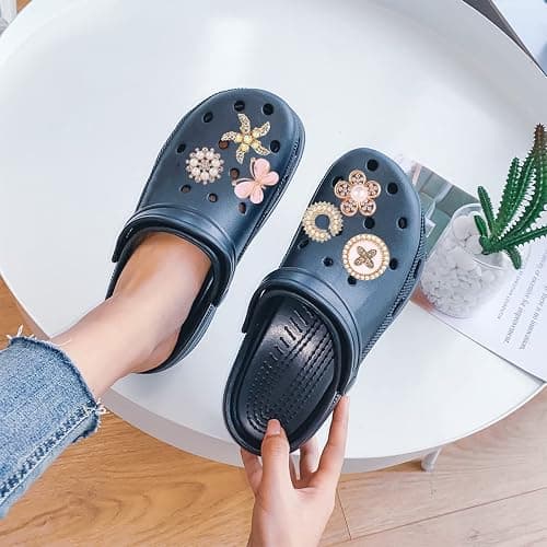 VEGCOO 15 Pcs Shoe Charms for Clog Shoes, Metal Bling Crystal Rhinestone Clog Sandals Decorations Charms, Shining Shoe Decoration Charms for Women Girls Birthday Christmas Party Gifts thumbnail 6